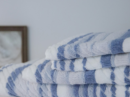 Махровое полотенце для ванной Buddemeyer Pandora, голубое-3